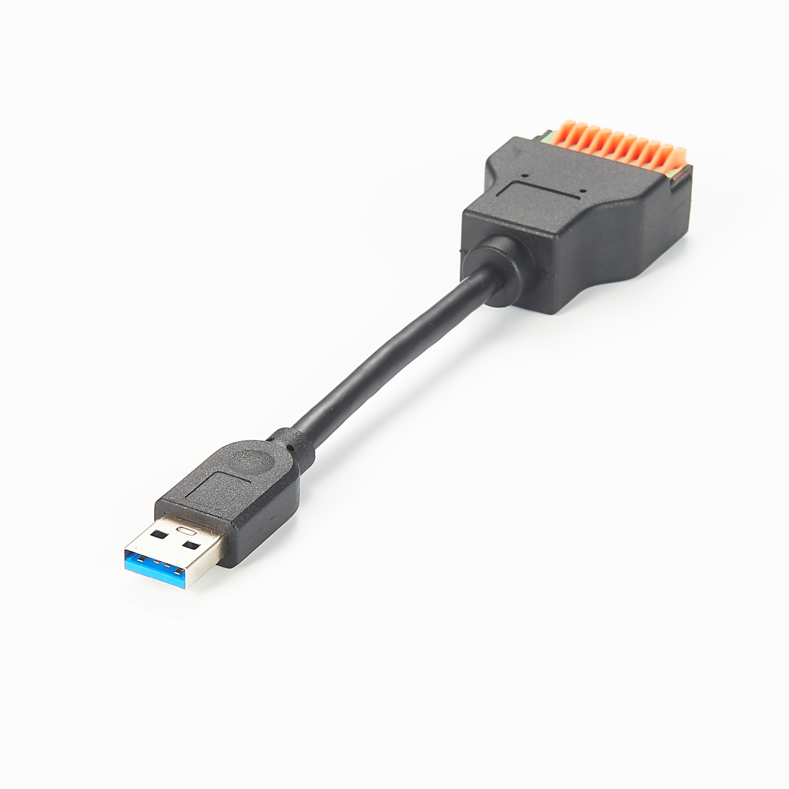 USB 3.0 Type-A Plug to 10-Way Screw Terminal Header 